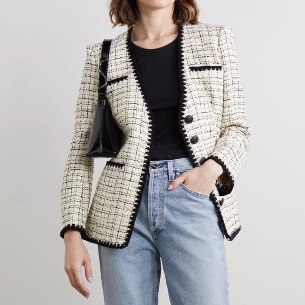 Veronica Beard Albia Tweed Jacket - Blazer | 14